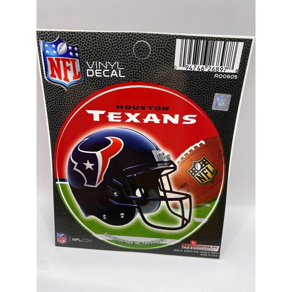 Houston Texans NFL Football Vinyl Decal Sticker‎ Rico Industries Licensed